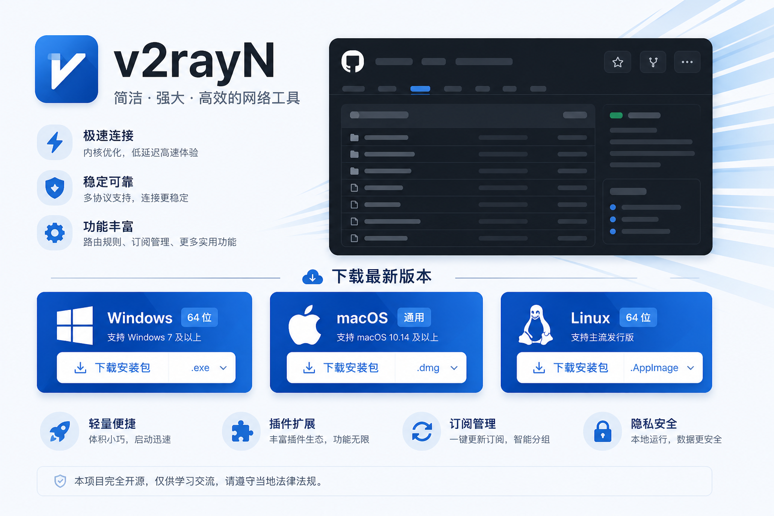 V2Ray官方客户端下载：V2RayN与V2RayNG最新版 界面展示